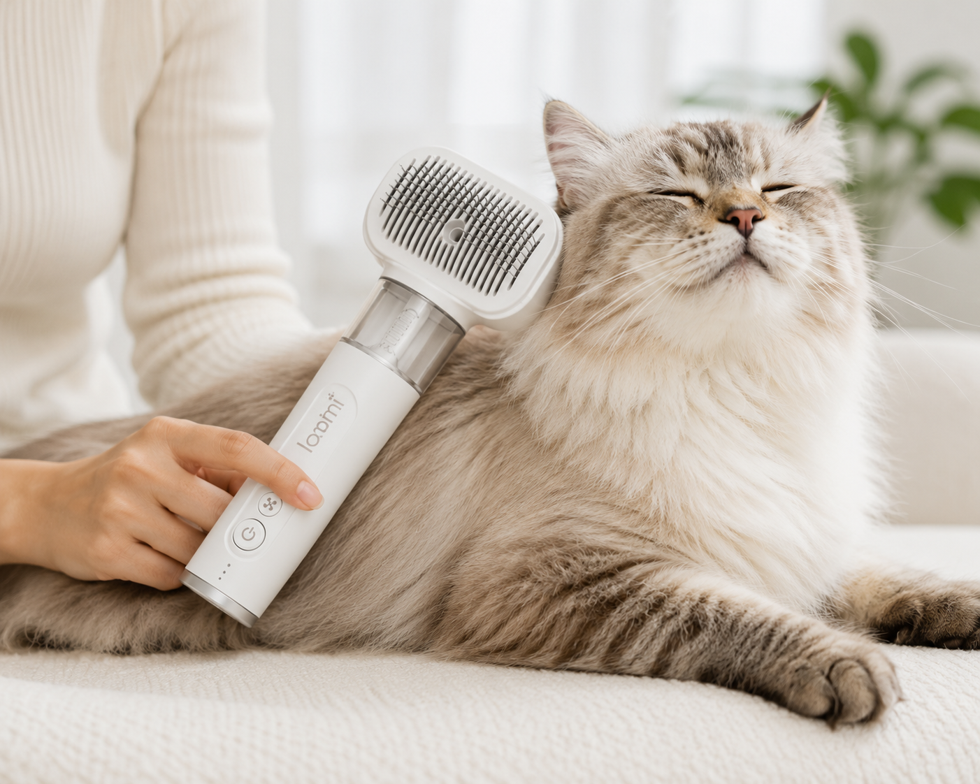 Loomi™ FurComb - Peigne Démêlant Électrique pour Chiens & Chats