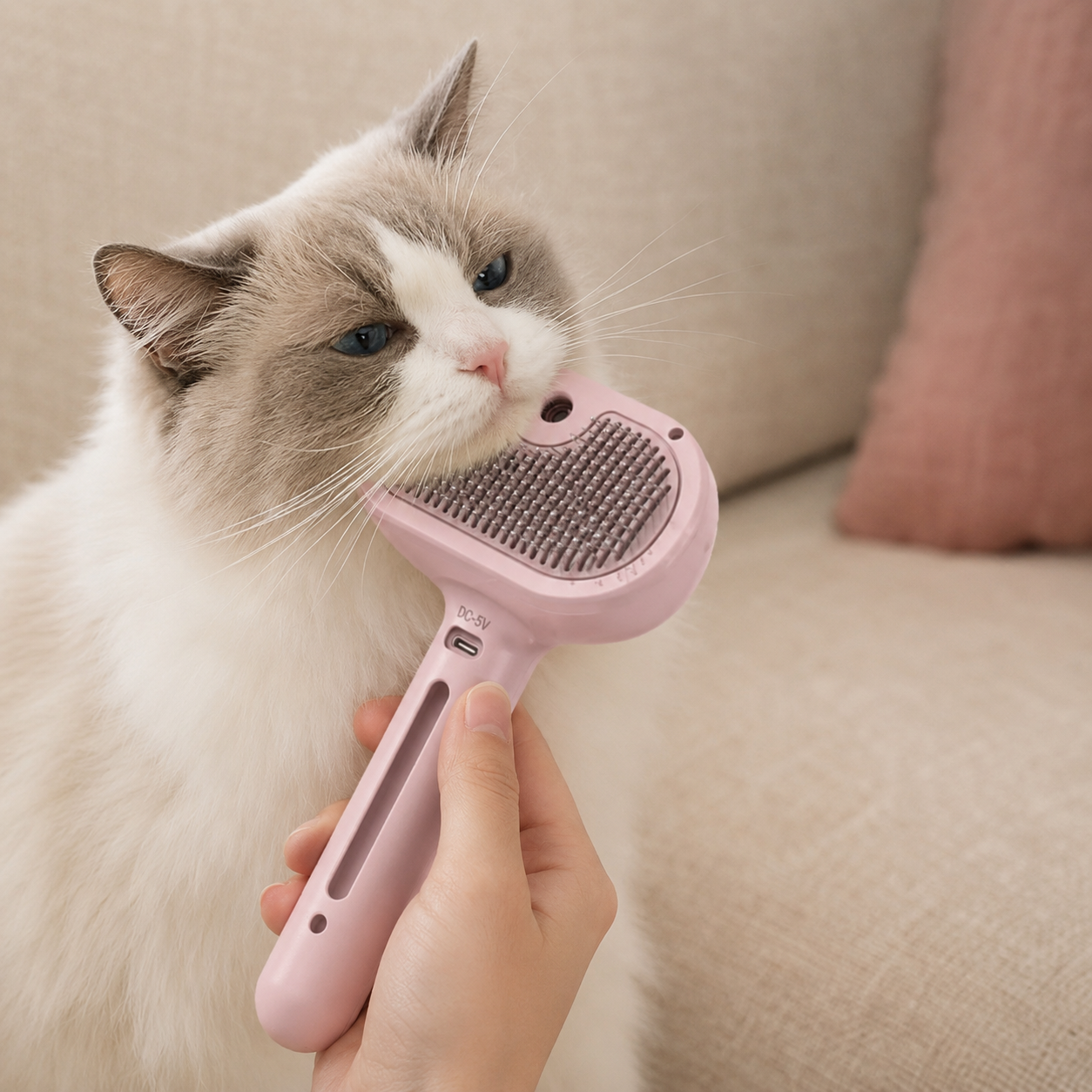 Loomi™ | Brosse vapeur anti poils pour chiens & chats