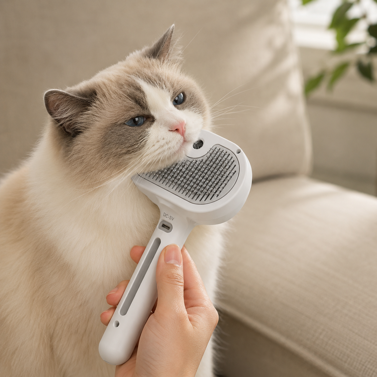 Loomi™ | Brosse vapeur anti poils pour chiens & chats