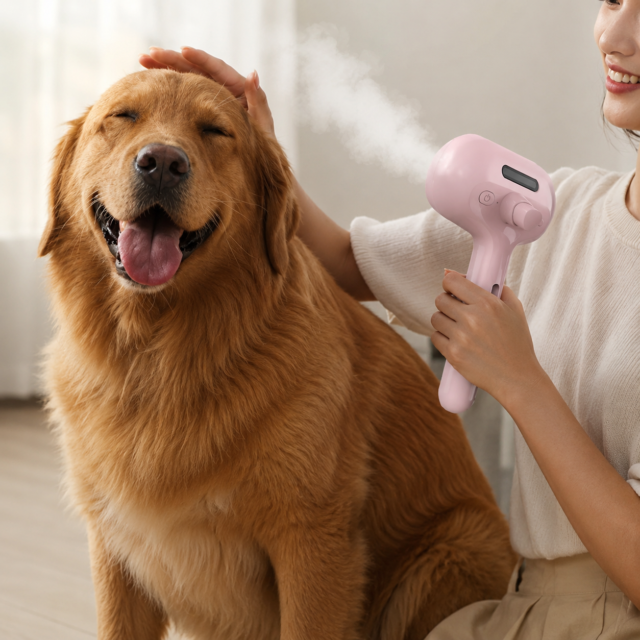 Loomi™ | Brosse vapeur anti poils pour chiens & chats